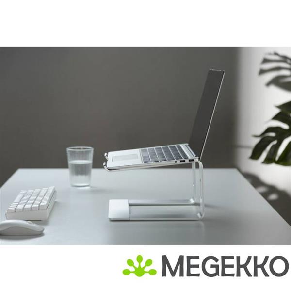 Grote foto gembird nbs d1 01 laptopstandaard aluminium zilver 39 6 cm 15.6 computers en software overige computers en software