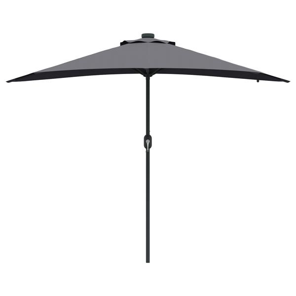 Grote foto vidaxl tuinparasol antraciet 294 x 150 x 223 cm stof tuin en terras overige tuin en terras