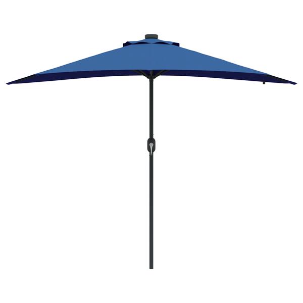 Grote foto vidaxl tuinparasol blauw 294 x 150 x 223 cm stof tuin en terras overige tuin en terras