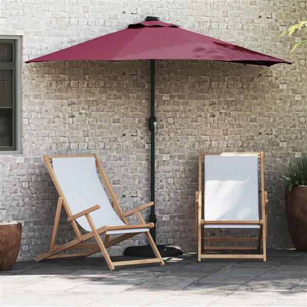 Grote foto vidaxl tuinparasol bordeauxrood 294 x 150 x 223 cm stof tuin en terras overige tuin en terras