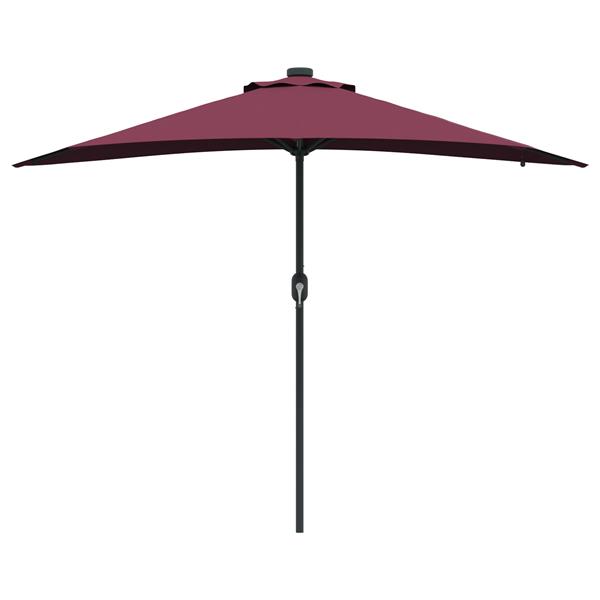 Grote foto vidaxl tuinparasol bordeauxrood 294 x 150 x 223 cm stof tuin en terras overige tuin en terras