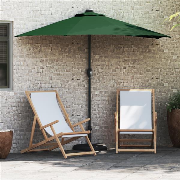 Grote foto vidaxl tuinparasol groen 294 x 150 x 223 cm stof tuin en terras overige tuin en terras