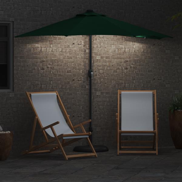 Grote foto vidaxl tuinparasol groen 294 x 150 x 223 cm stof tuin en terras overige tuin en terras