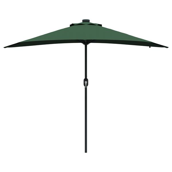 Grote foto vidaxl tuinparasol groen 294 x 150 x 223 cm stof tuin en terras overige tuin en terras