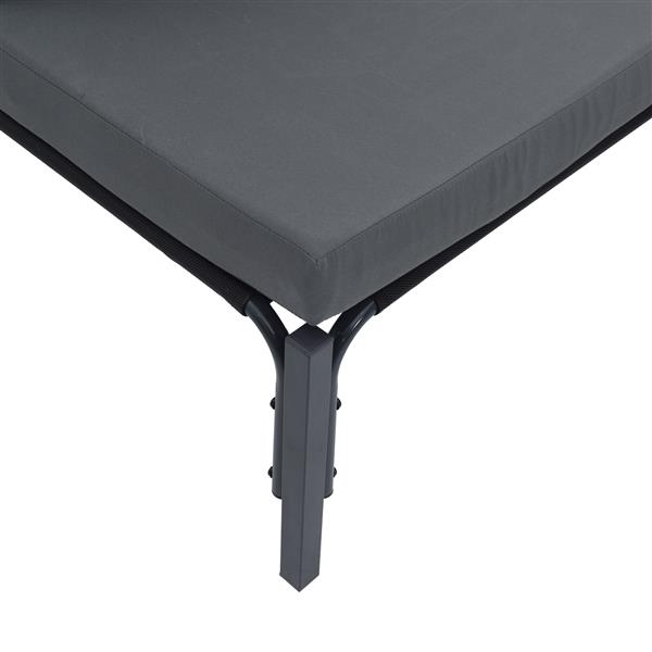 Grote foto vidaxl tuin sofa set 3 pcs antraciet staal tuin en terras tuinmeubelen