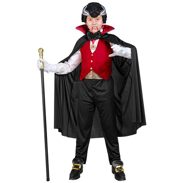 Grote foto halloween kostuum zwart rood kind vampier 5 delig verzamelen overige verzamelingen