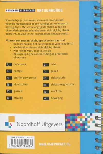 Grote foto noordhoff in je pocket natuurkunde boeken wetenschap