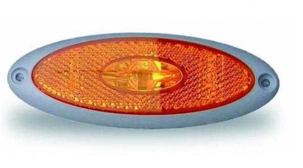 Grote foto jokon zijmarkering led smlr2010 ovaal opbouw oranje grijs frame caravans en kamperen caravan accessoires