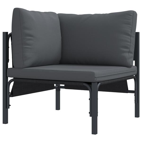 Grote foto vidaxl tuin sofa set 4 pcs antraciet staal tuin en terras tuinmeubelen