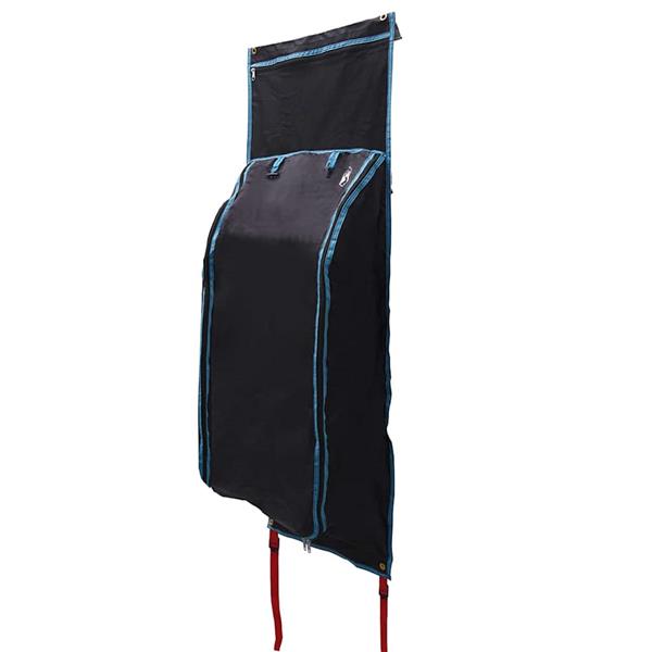 Grote foto vidaxl opslagtas met opslag zwart blauw 140 x 43 cm oxford caravans en kamperen tenten