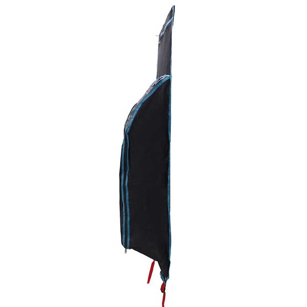 Grote foto vidaxl opslagtas met opslag zwart blauw 140 x 43 cm oxford caravans en kamperen tenten