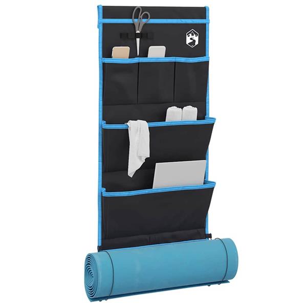 Grote foto vidaxl opslagtas met opslag zwart blauw 91 x 47.5 cm oxford caravans en kamperen tenten