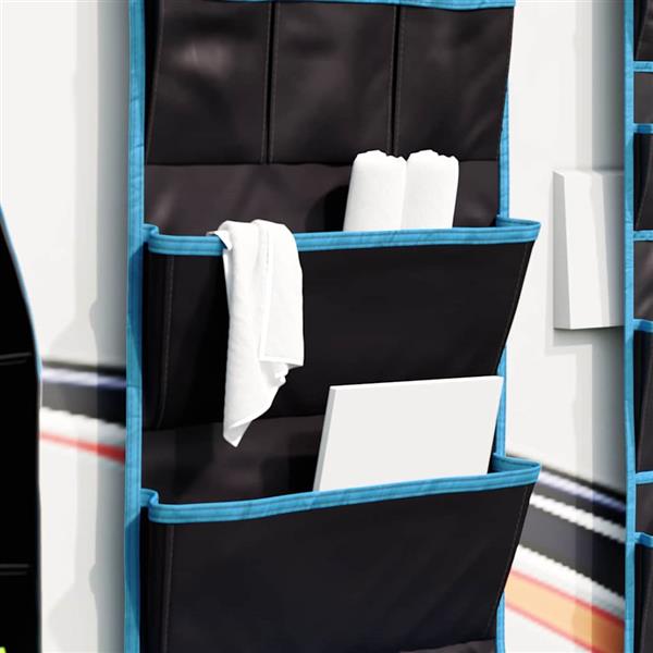 Grote foto vidaxl opslagtas met opslag zwart blauw 91 x 47.5 cm oxford caravans en kamperen tenten