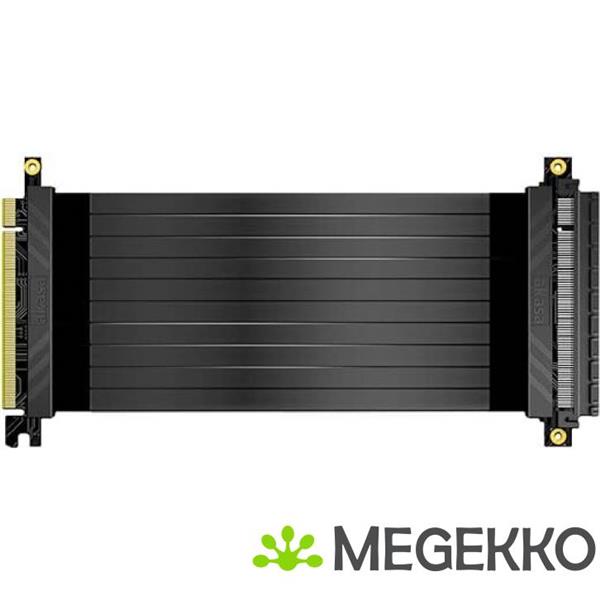 Grote foto akasa riser black x2 premium pcie 3.0 x 16 riser cable 20cm 180 pcie 3.0 x16 female 180 pcie 3. computers en software netwerkkaarten routers en switches
