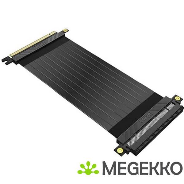 Grote foto akasa riser black x2 premium pcie 3.0 x 16 riser cable 20cm 180 pcie 3.0 x16 female 180 pcie 3. computers en software netwerkkaarten routers en switches