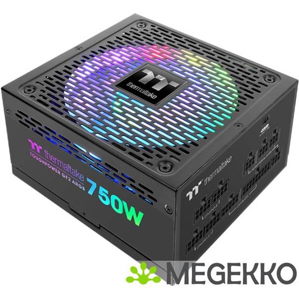 Grote foto thermaltake toughpower gf2 argb power supply unit 750w zwart computers en software overige