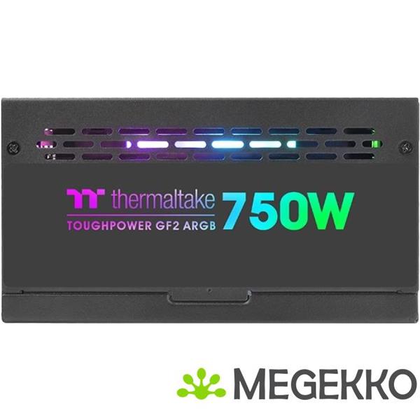Grote foto thermaltake toughpower gf2 argb power supply unit 750w zwart computers en software overige