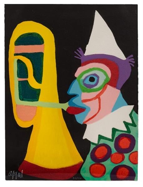 Grote foto gevraagd karel appel circus series antiek en kunst litho en zeefdrukken