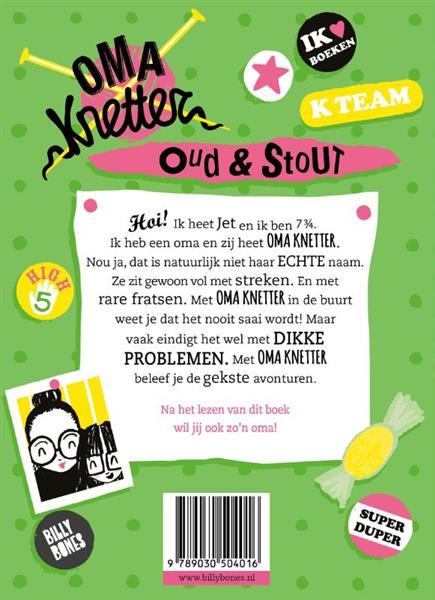 Grote foto oud en stout oma knetter 1 boeken jeugd 13 jaar en ouder