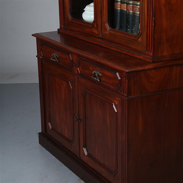 Grote foto franse boekenkast bibliotheekkast of servieskast ca 1875 die ook als servieskast wil functioneren antiek en kunst stoelen en banken