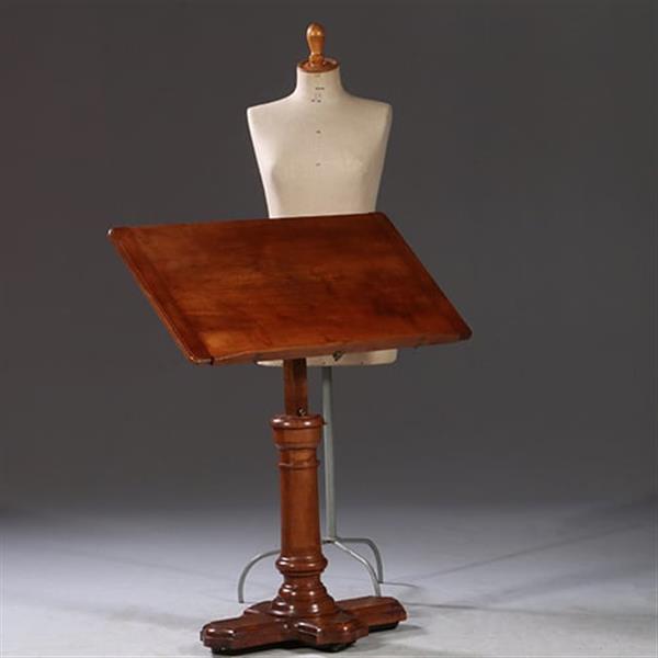 Grote foto laptop tafel of ontbijttafel lezenaar met zwitserse precisie uitvoerig verstelbaar no.311005 antiek en kunst stoelen en banken