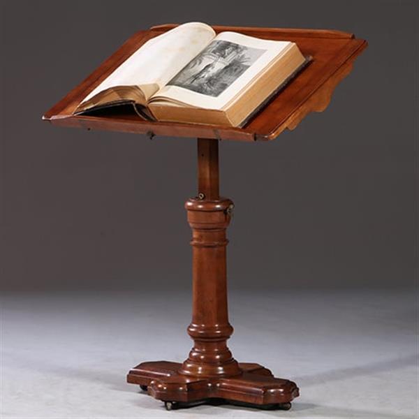 Grote foto laptop tafel of ontbijttafel lezenaar met zwitserse precisie uitvoerig verstelbaar no.311005 antiek en kunst stoelen en banken