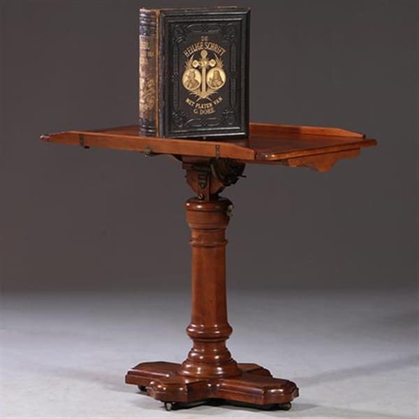 Grote foto laptop tafel of ontbijttafel lezenaar met zwitserse precisie uitvoerig verstelbaar no.311005 antiek en kunst stoelen en banken