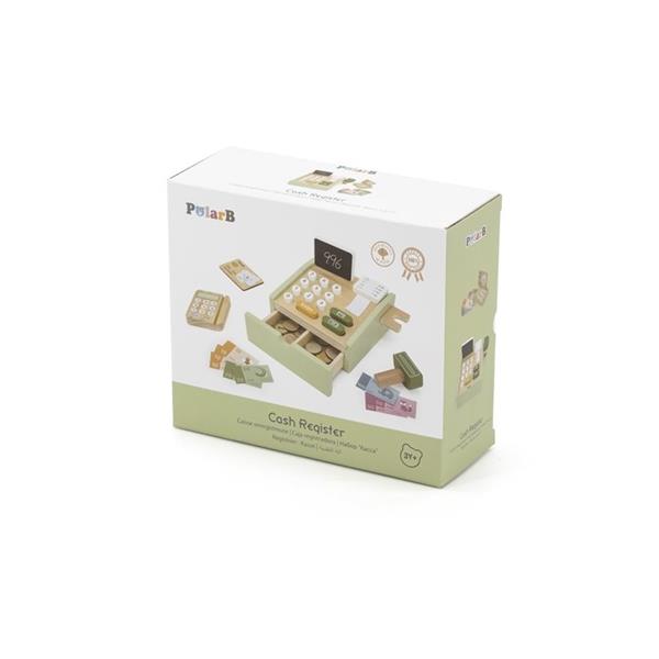Grote foto houten kassa met accessoires houten kassa kinderen en baby overige