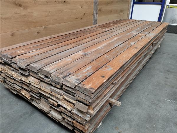 Grote foto 22x92mm grenen vloerdelen gebruikt 260cm doe het zelf en verbouw hout en planken