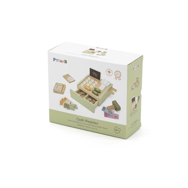 Grote foto houten kassa met accessoires houten kassa kinderen en baby overige
