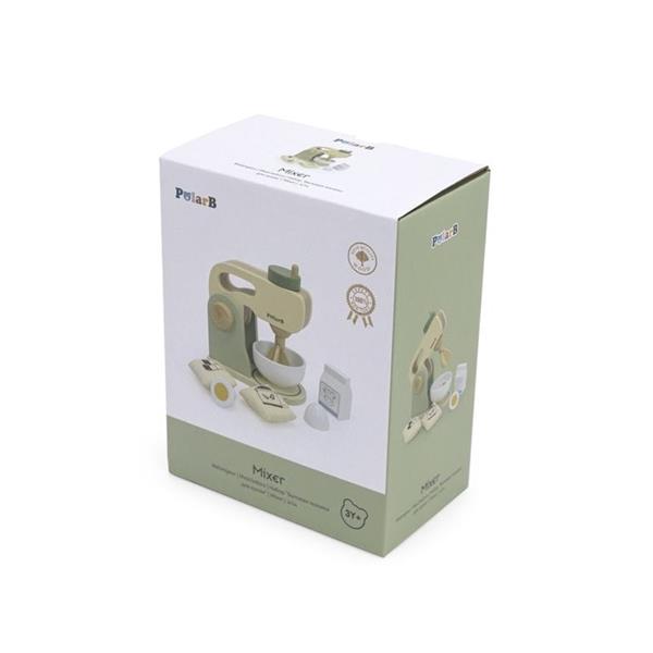 Grote foto houten mixer set speelgoed keukenmachine met accessoires houten mixer set kinderen en baby overige