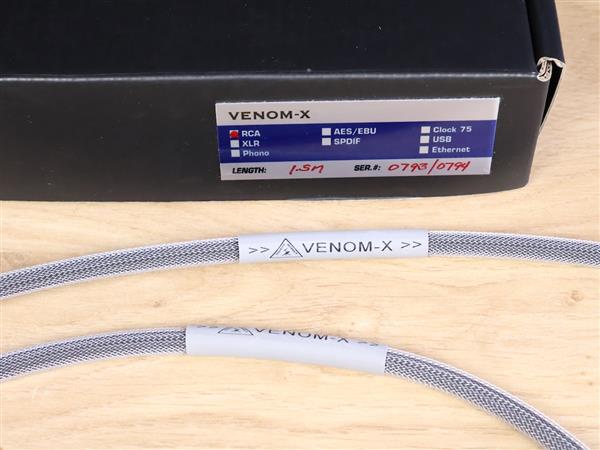 Grote foto shunyata research venom x audio interconnects rca 1 5 metre audio tv en foto onderdelen en accessoires