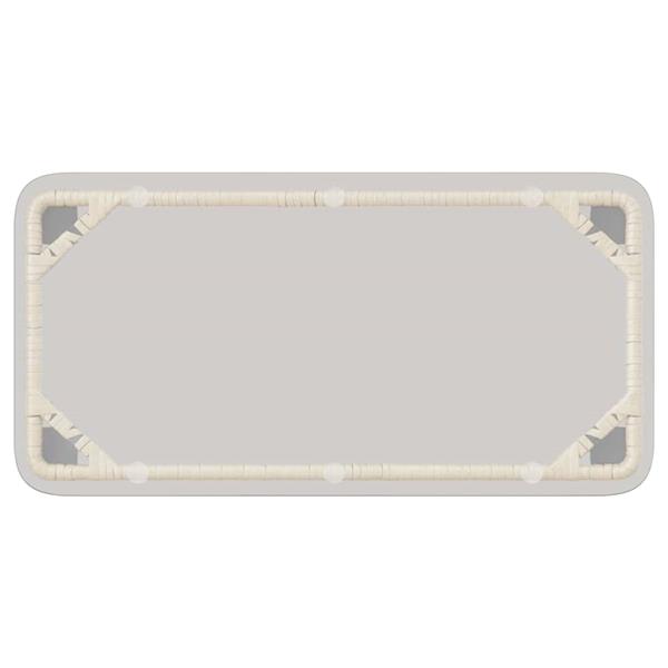 Grote foto vidaxl tuinstafel natuurlijk 80 x 40 x 45 cm poly riet tuin en terras tuinmeubelen