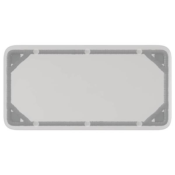 Grote foto vidaxl tuinstafel zwart 80 x 40 x 45 cm poly riet tuin en terras tuinmeubelen