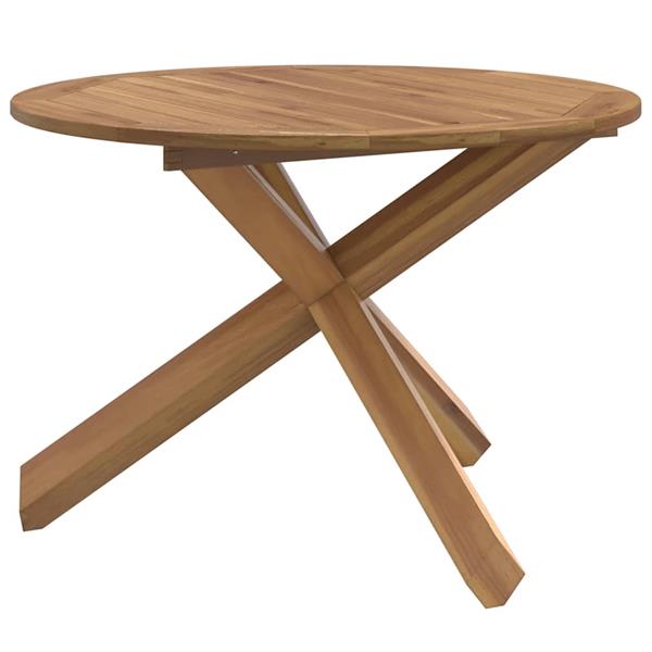 Grote foto vidaxl tuintafel 109x74 cm massief teakhout tuin en terras tuinmeubelen