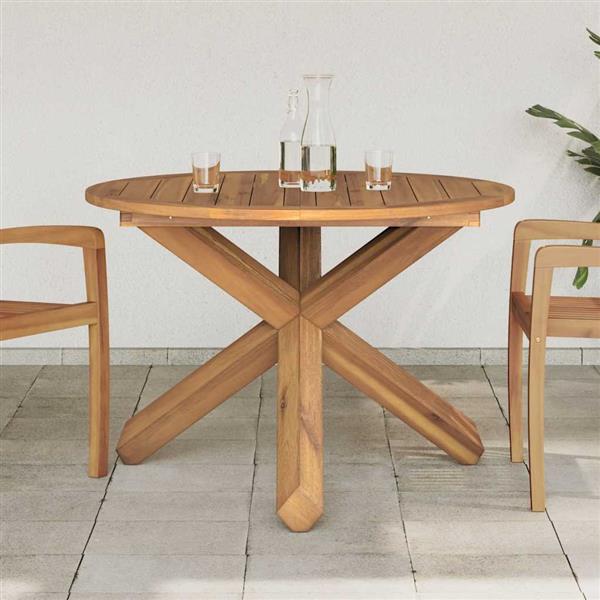 Grote foto vidaxl tuintafel 109x74 cm massief teakhout tuin en terras tuinmeubelen