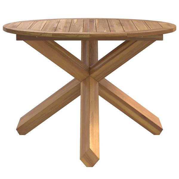 Grote foto vidaxl tuintafel 109x74 cm massief teakhout tuin en terras tuinmeubelen