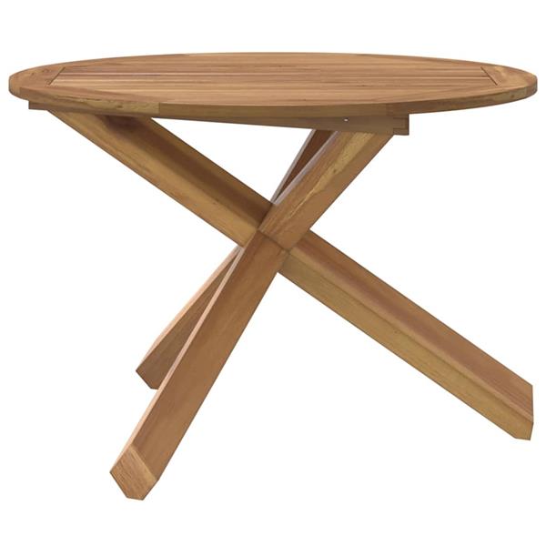 Grote foto vidaxl tuintafel 109x74 cm massief teakhout tuin en terras tuinmeubelen