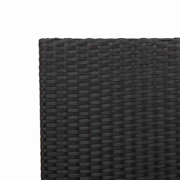 Grote foto vidaxl tuinstoelen 4 pcs cr me bruin pe riet massief acaciahout tuin en terras tuinmeubelen