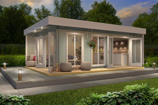 Grote foto nieuw modern tuinhuis dominica tuin en terras tuinhuisjes en blokhutten