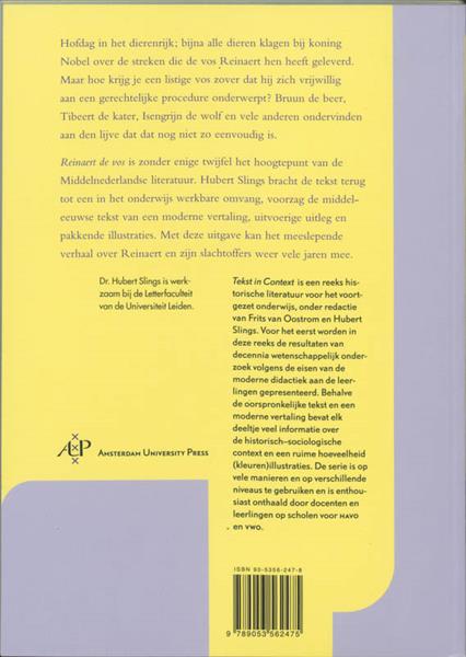 Grote foto reinaert de vos tekst in context 3 boeken overige boeken