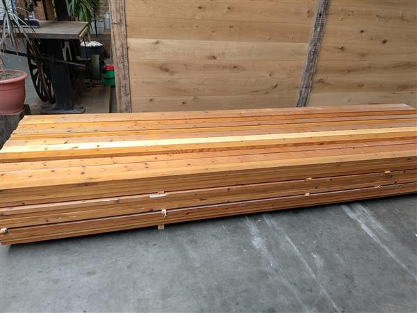 Grote foto 28x95mm gebruikt grenen 380cm 120472 doe het zelf en verbouw hout en planken
