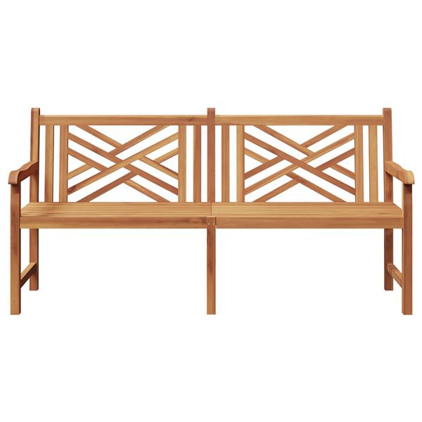Grote foto vidaxl tuinbank bruin 228 x 60 x 90 cm massief teakhout tuin en terras tuinmeubelen
