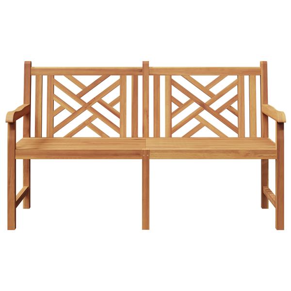 Grote foto vidaxl tuinbank bruin 150 x 60 x 90 cm massief teakhout tuin en terras tuinmeubelen