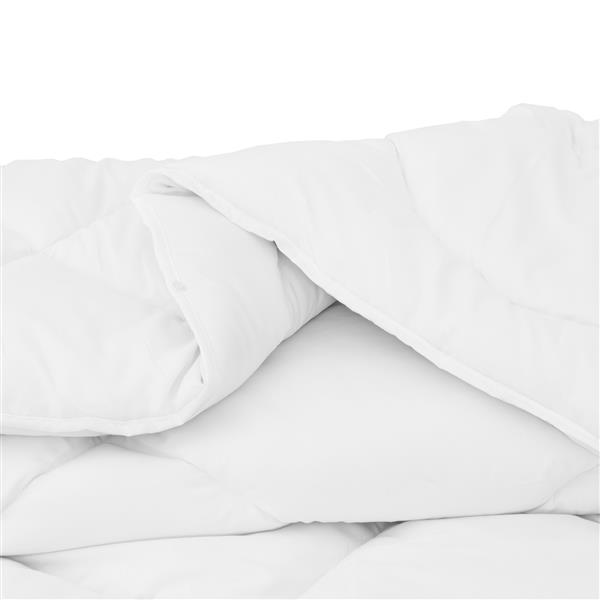 Grote foto vidaxl dekens duvets wit 200 x 200 cm microvezel huis en inrichting bedden