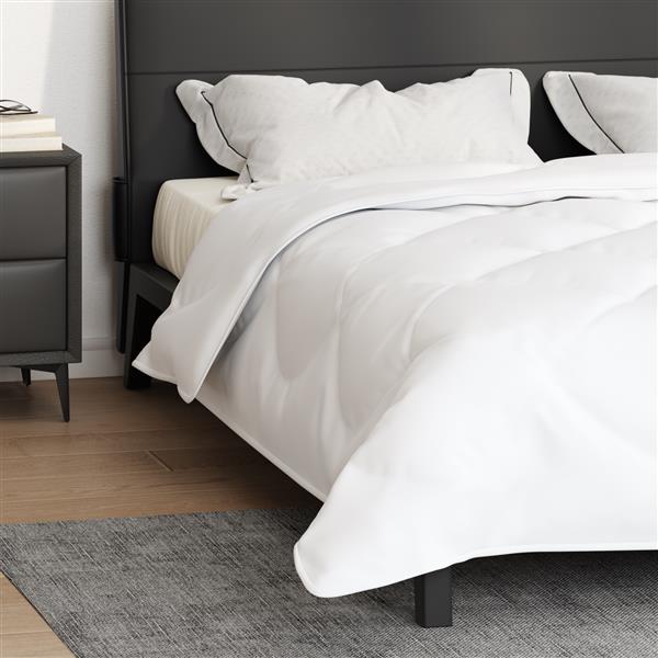 Grote foto vidaxl dekens duvets wit 260 x 220 cm microvezel huis en inrichting bedden