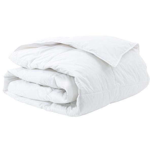 Grote foto vidaxl dekens duvets wit 240 x 200 cm dons huis en inrichting bedden