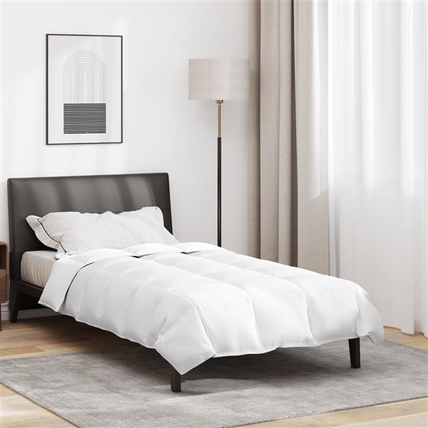 Grote foto vidaxl dekens duvets wit 155 x 200 cm dons huis en inrichting bedden