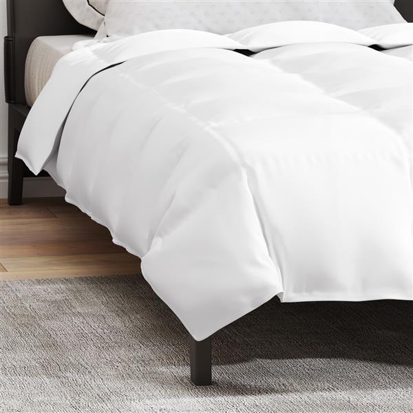Grote foto vidaxl dekens duvets wit 155 x 200 cm dons huis en inrichting bedden