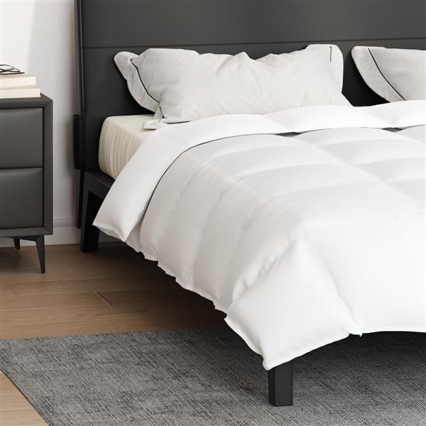 Grote foto vidaxl dekens duvets wit 260 x 220 cm dons huis en inrichting bedden